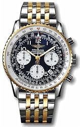 Navitimer 105 Swiss Chronograph 18K Gold Case w/ 18K Two Tone Band Watch