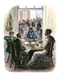 African-American Election Official Supervising the First Black Voters in Washington DC, 1867 Giclee Poster Print, 18x24