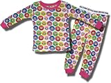 Paul Frank "Colorful Monkeys" 2 piece. Thermal Pajamas for toddler Girls