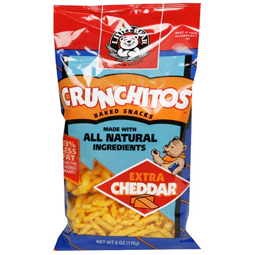 Little Bear Crunch, Xtra Cheddar, 6-Ounce Units (Pack of 12) by Little Bear