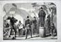 1861 Civil War America Punishment Drill Federal Camp