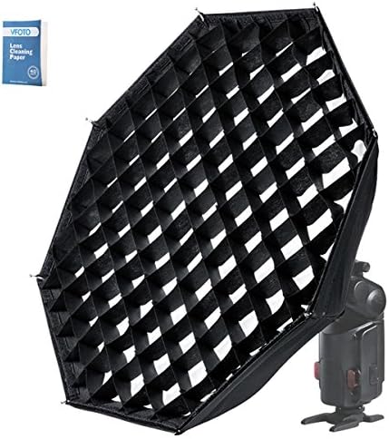 Godox AD-S7 48cm/18.9" Softbox Gird+Foldable Diffuser+Beauty Dish Multi-Functional Accessories for Godox Neewer AD180/AD360/AD360II Speedlights