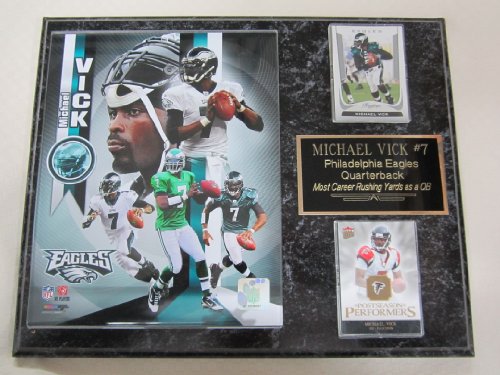 Philadelphia Eagles Michael Vick 2 Card Collector Plaque