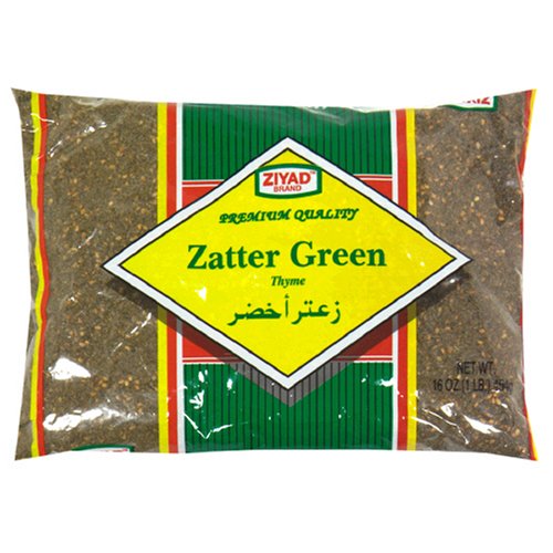Ziyad Zatter Green Thyme, 16-Ounce Bags (Pack of 6)