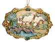 Thomas Kinkade "Cobblestone Christmas" Plaque Christmas Ornament #TK0116