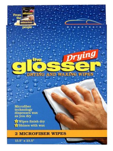 The Glosser Drying and Waxing Wipes 2-pack