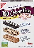 Nabisco 100 Calorie Pack Chewy Granola Bars - Variety Pack, 10.08-Ounce Boxes (Pack of 6)