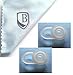 2pcs New Clear / White (Check The Size at 2nd Picture) Good Quality Eargels for Blueant Q2 T1 Q1 Wireless Bluetooth Headset Blue Ant Q-2 Q-1 T-1 Ear Gel Bud Tip Gels Buds Tips Eargel Earbud Eartip Eargels Earbuds Eartips Replacement Part Parts + Black Sea International Logo Good Quality Micro Fiber Cleaning Cloth (random color) 7X6
