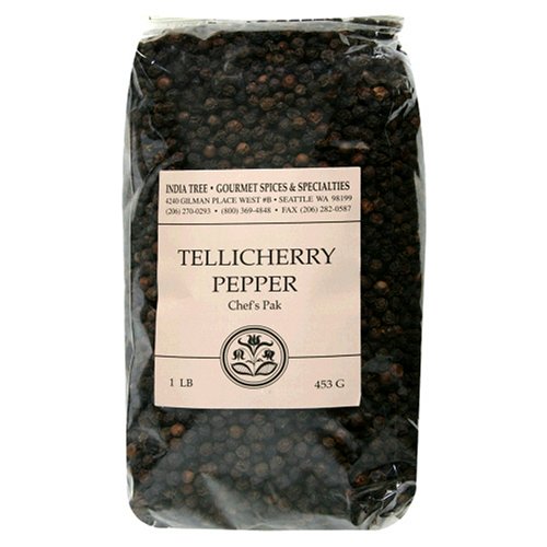 India Tree Tellicherry Pepper, 1-Pound Bags (Pack of 2)