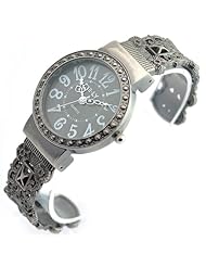 Sinceda Watch Black Classic Roman Numerals Series Womens Bangle Wrist Watches
