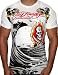 ED HARDY by Christian Audigier Mens Tattoo Two Swords Wave 13 Skull T-Shirt Tee Top Black