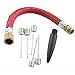 TEKER Balls Inflator Parts Extension Hose Needle Kit for for Balloon Sport Ball