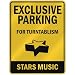 EXCLUSIVE PARKING  FOR TURNTABLISM STARS  PARKING SIGN MUSIC