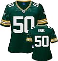 A.J. Hawk Reebok Green Replica Green Bay Packers Women's Jersey