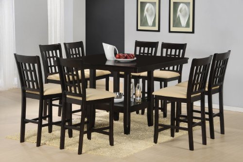 Tabacon 9 Piece Dining Set in Cappuccino Hillsdale-4155DTBGS9