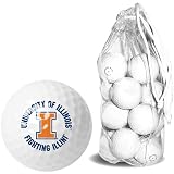 Illinois Fighting Illini NCAA 15 Golf Ball Clear Pack