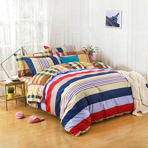 MAXIMIZE YFP-109 2-Piece Bedding Duvet Cover Set, 100% Cotton, Printed Floral Pattern, Breathable, Soft &amp; Durable - Wrinkle, Fade &amp; Stain Resistant, Twin