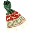 Unisex Winter Softer Than Cashmere? Warm Snow Scarf Shawl Fringe Reindeer Green