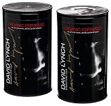 David Lynch Organic Coffee, Espresso Whole Bean, 2-Count 8-Ounce Canisters