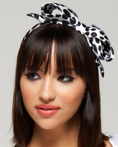Bebe Polka Dot Bow Headband