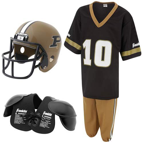 Purdue Boilermakers Youth NCAA Team Helmet and Uniform Set