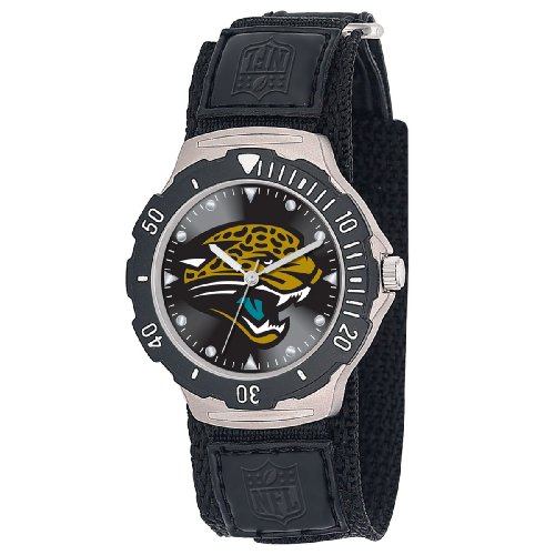 NFL Men's FDV-JAC Agent Series Jacksonville Jaguars Velcro Watch