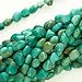 Turquoise Gem Tumbled Oblong Nugget Beads 7-14mm /15.5 Inch Strand