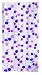 Spirella Dido PEVA Opaque Plastic Shower Curtain, Lilac Purple/ White 180 x 200 cm