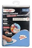 Wenko 1160993100 Bügeltischbezug Universal Keramik - Hightech Hitzereflexion, Easy Glide, Universalgröße für S bis XXL, blau