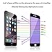Pajuva iPhone 6S Screen Protector Tempered Glass Full Cover HD Anti Blue Light Protect Eyesight 4.7 inch (Anti Blue Light - Black)