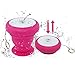 Shower Speaker, Portable Wireless FM Radio Speakers with Suction Cup for Shower Music Beach Pool Outdoor By ZDW (Pink)