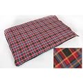 DELUXE EXTRA LARGE WATERPROOF DOG/PET BED RED CHECK FLEECE