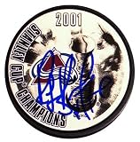 Ray Bourque Colorado Avalanche 2001 Stanley Cup Autographed Hockey Puck