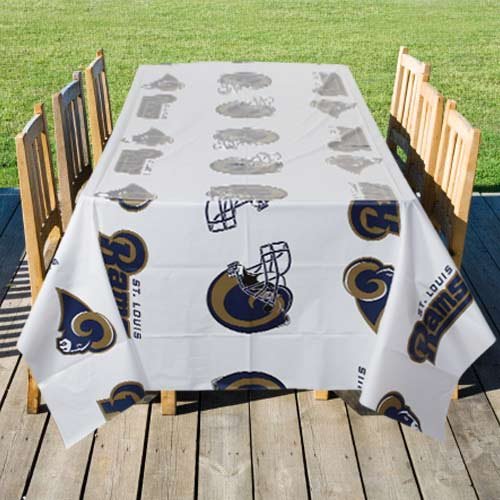 St. Louis Rams White Team Logo Table Cover