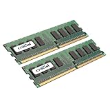 Crucial Technology CT2CP12872AA667 2 GB 240-pin DIMM DDR2 PC2-5300 CL=5 Unbuffered ECC DDR2-667 1.8V 64Meg x 72 Memory Kit
