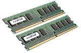 Crucial Technology CT2CP25672AA667 4 GB (2 GBx2) 240-pin DIMM DDR2 PC2-5300 CL=5 Unbuffered ECC DDR2-667 1.8V 256Meg x 72 Memory Kit