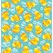 Creative Converting Rubber Duck Rectangular Plastic Tablecover, Multicolor