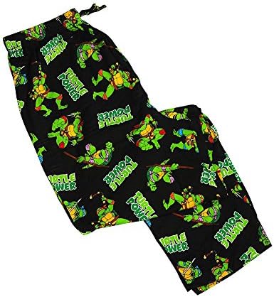 Teenage Mutant Ninja Turtles - Mens Teenage Mutant Ninja Turtles Knit Lounge Pant, Black 36560-Medium
