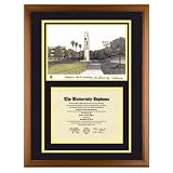 California State University Long Beach Diploma Frame with CSULB Art Print
