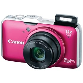 Canon PowerShot SX230HS 12.1 MP Digital Camera with HS SYSTEM and DIGIC 4 Image Processor (red) by Canon