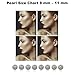 D'AMA Sterling Silver Stud Earrings, Button Freshwater Cultured Pearls AAA Quality