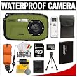 Coleman Xtreme C5WP Shock & Waterproof Digital Camera (Green) with 8GB Card + Battery + Floating Strap + Case + Accessory Kit
