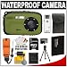 Coleman Xtreme C5WP Shock & Waterproof Digital Camera (Green) with 8GB Card + Battery + Floating Strap + Case + Accessory Kit