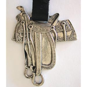 #F16 American Western Saddle Pocket Watch Fob--Vintage looking reproduction