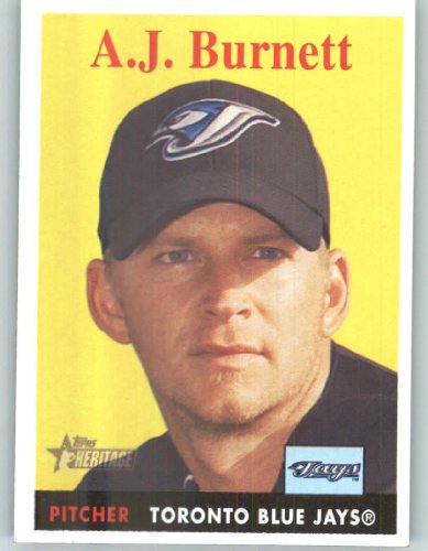 2007 Topps Heritage #305 A.J. Burnett - Toronto Blue Jays (Baseball Cards)