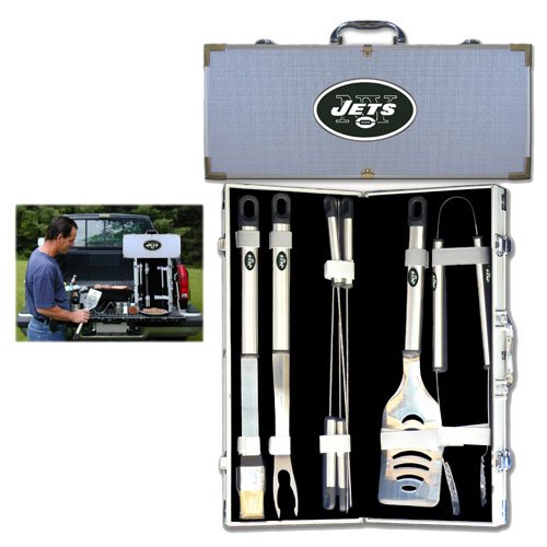 New York Jets NFL Barbeque Utensil Set w/Case (8 Pc.)