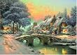 Schmidt Spiele - Thomas Kinkade, Winterliches Dorf, 1000 Teile Puzzle
