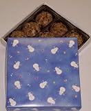 Scott's Cakes Pecan White Chocolate Truffles 1/2 Pound Snowman Box