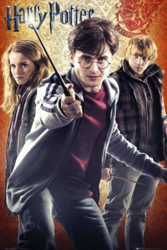 1art1 54452 Harry Potter - Und Die Heiligt&uuml;mer Des Todes 2, Harry, Hermine Und Ron Poster, 91 x 61 cm