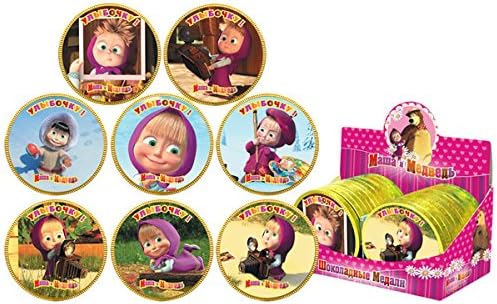 Chocolate Medals "Masha and Bears" Smile 0.88oz/25g "Shokoladnyi Dom"